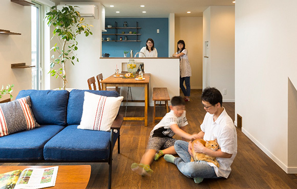 リノベーション 札幌の新築 注文住宅 リビングワーク 厚別区の工務店