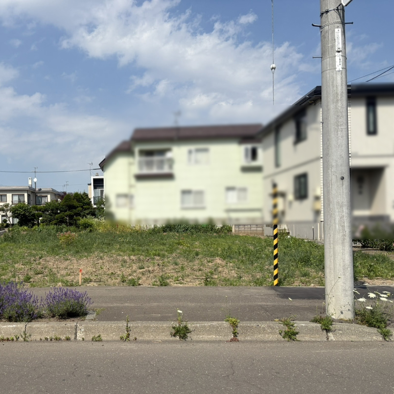 【江別市大麻東町（売土地）】「小・中学校、幼稚園すべて徒歩圏。教育環境が整っている土地。」